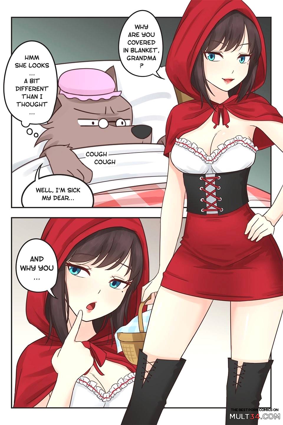 Xxx Red Cartoons - Little Red Riding Hood porn comic - the best cartoon porn comics, Rule 34 |  MULT34