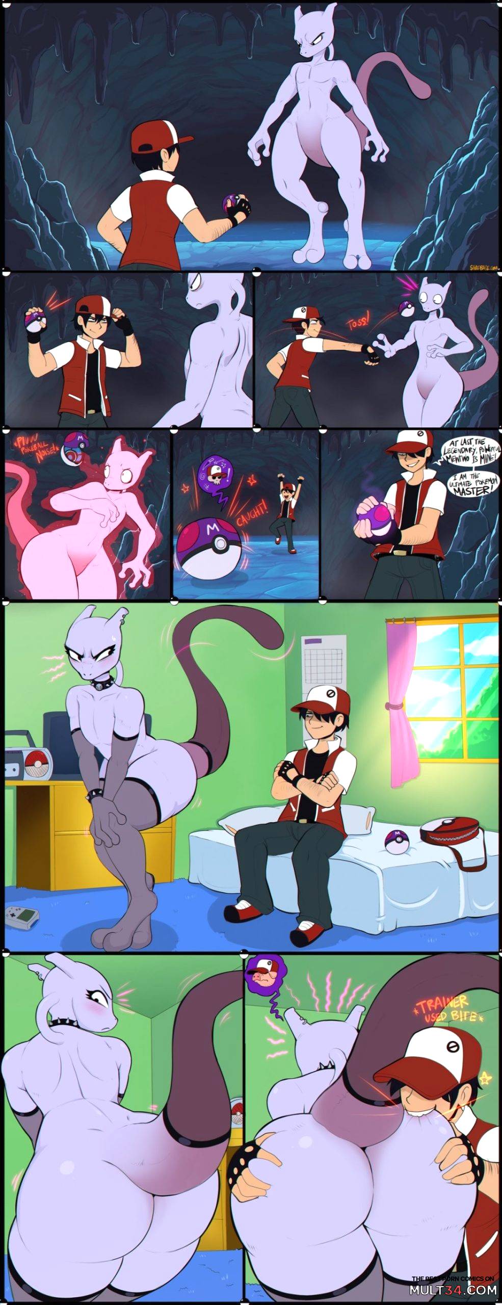 Pokemon mewtwo trainer porn comic