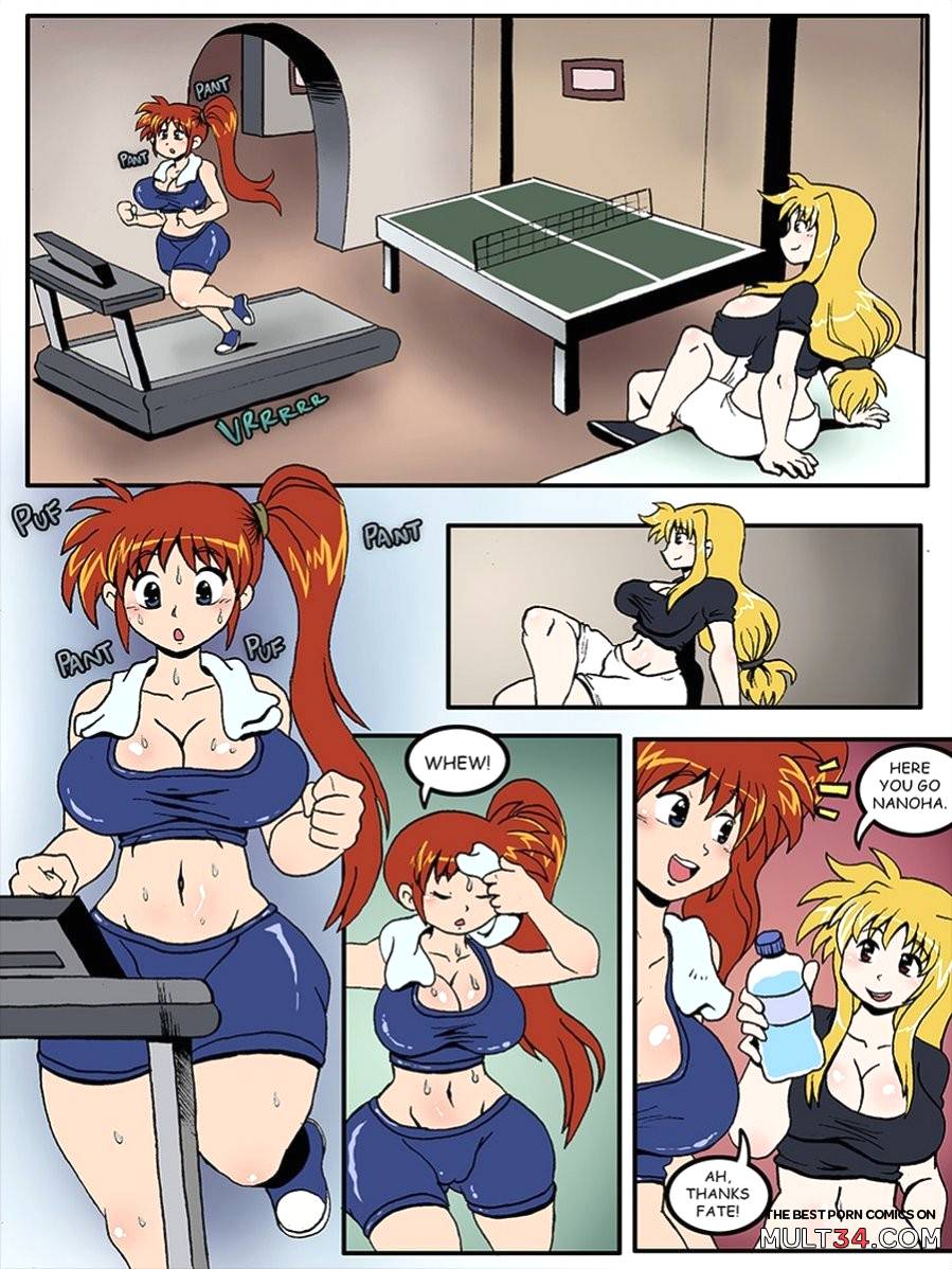 Nanoha and Fate's Workout page 1