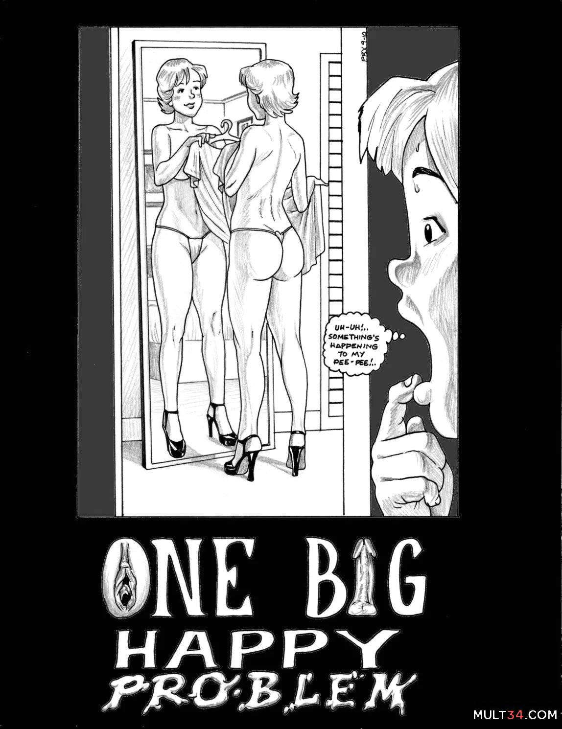 Cartoon Peeing Porn - One Big Happy Problem porn comic - the best cartoon porn comics, Rule 34 |  MULT34