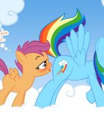 Rainbow Dash and Scootaloo page 1