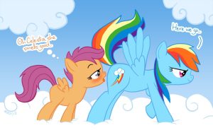 Rainbow Dash and Scootaloo page 1
