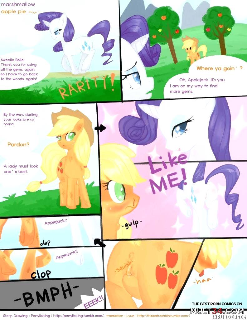 Rarity and Aplejack page 1