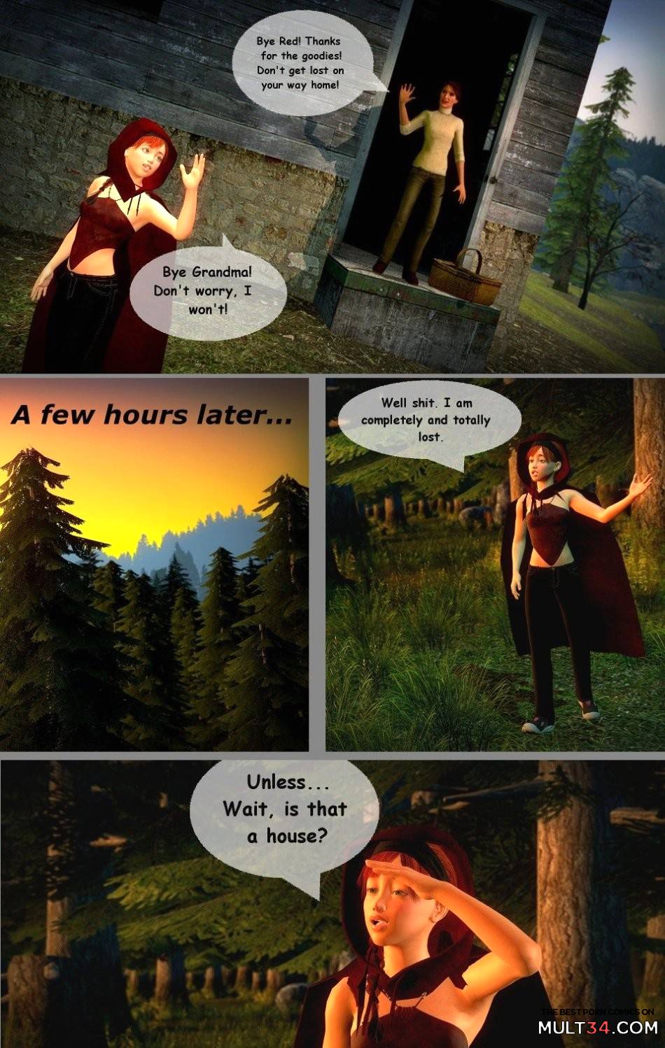 Red - A Little Red Riding Hood Story page 2