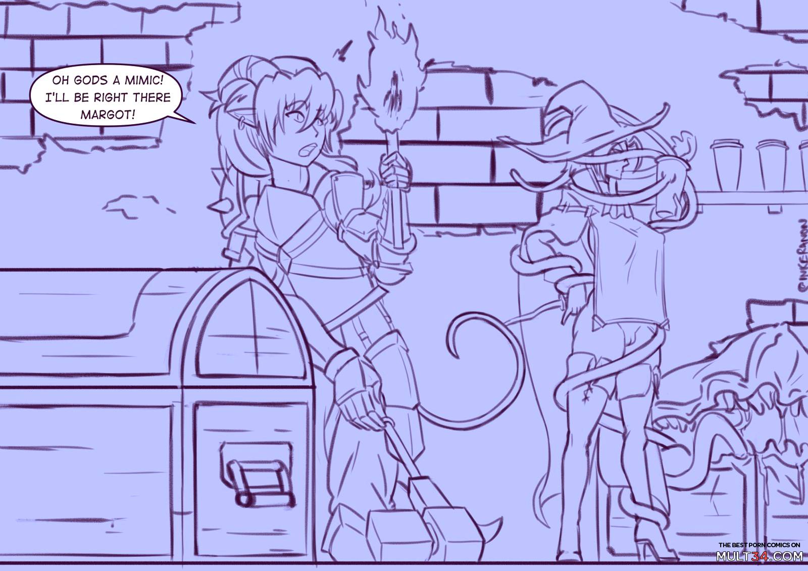 Reina and Sierra: Dungeon-Delvers of Debauchery and Degeneracy! page 25
