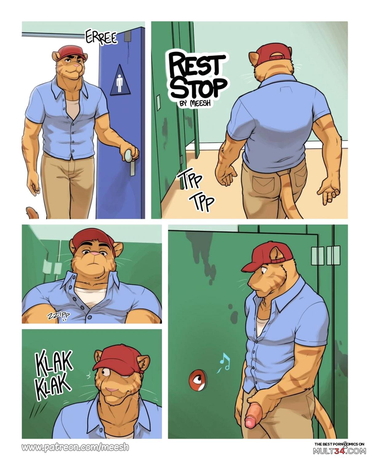 Rest Stop gay porn comic