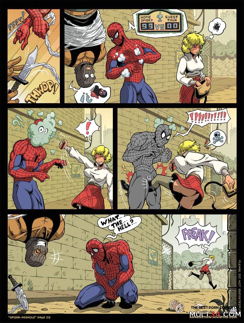 Spiderman cartoon porn