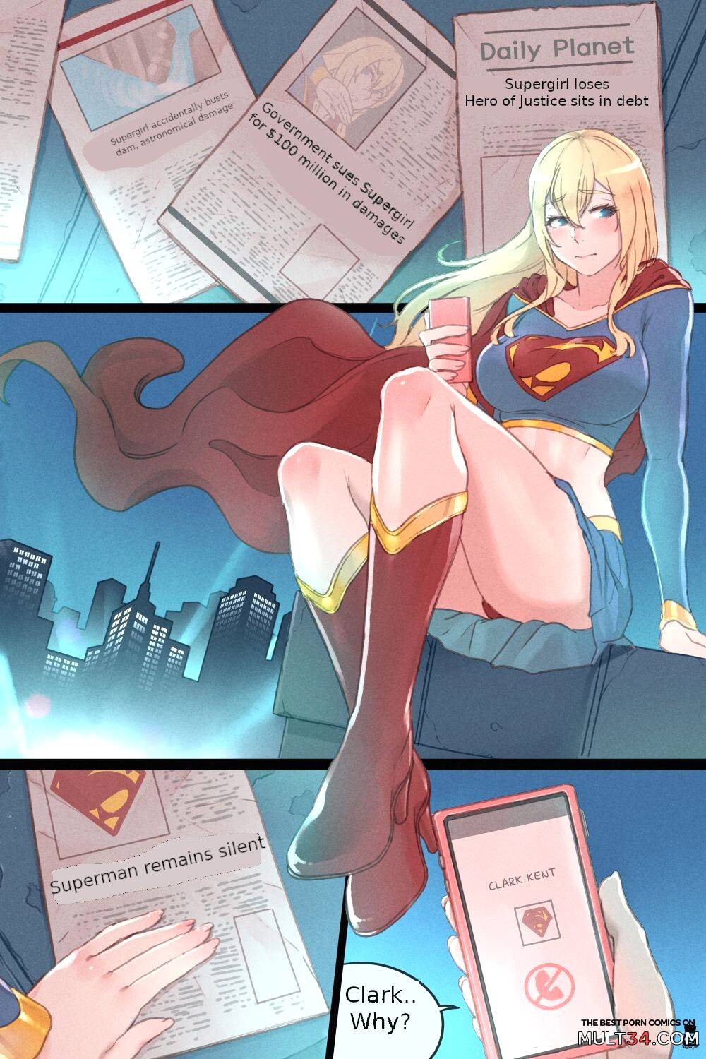 Supergirl's Secret Trouble porn comic - the best cartoon porn comics, Rule  34 | MULT34