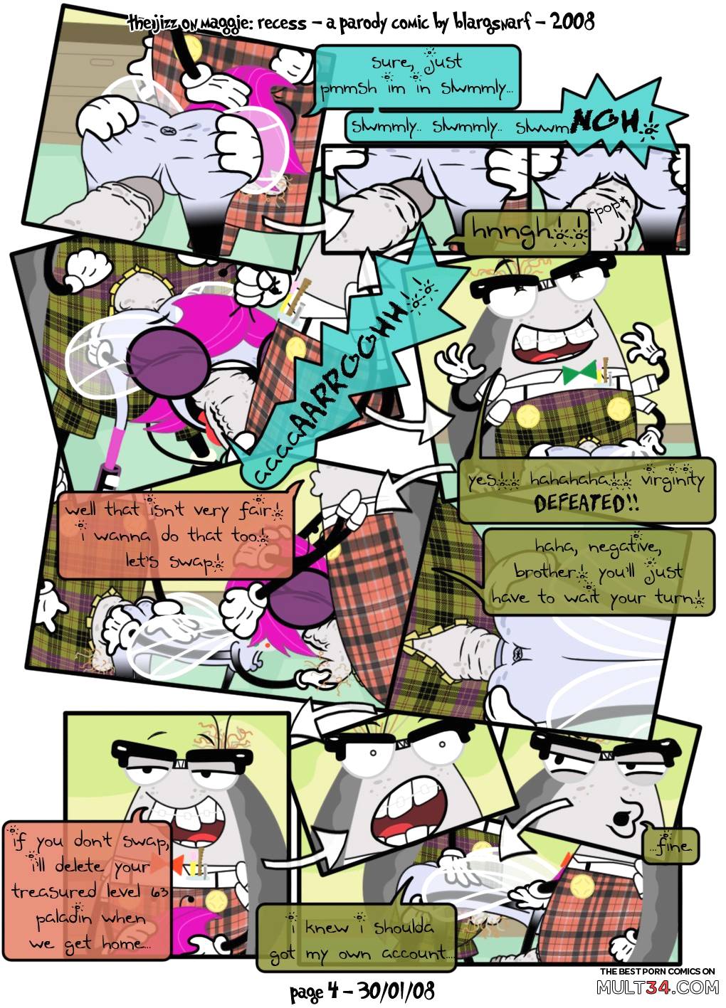 The Jizz on Maggie: Recess page 4