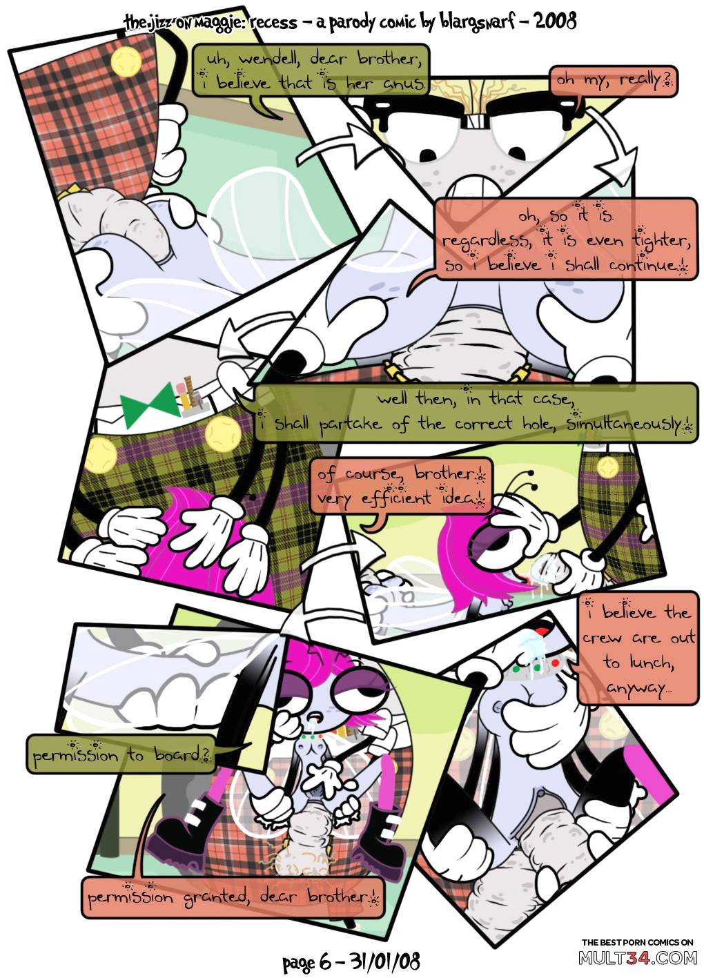 The Jizz on Maggie: Recess page 6
