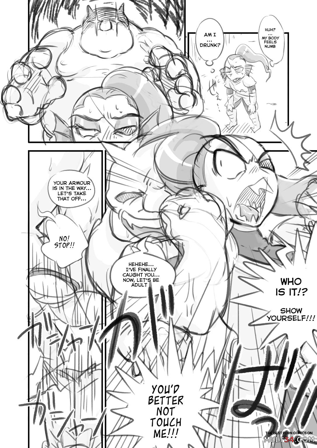 Undyne Ryoujoku Manga page 3