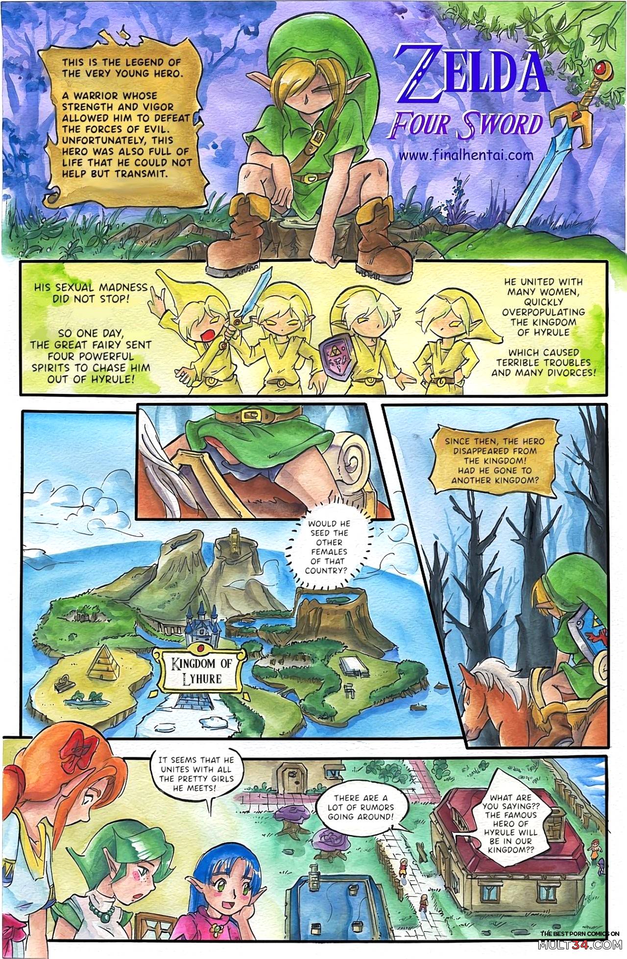 Zelda Four Sword page 1