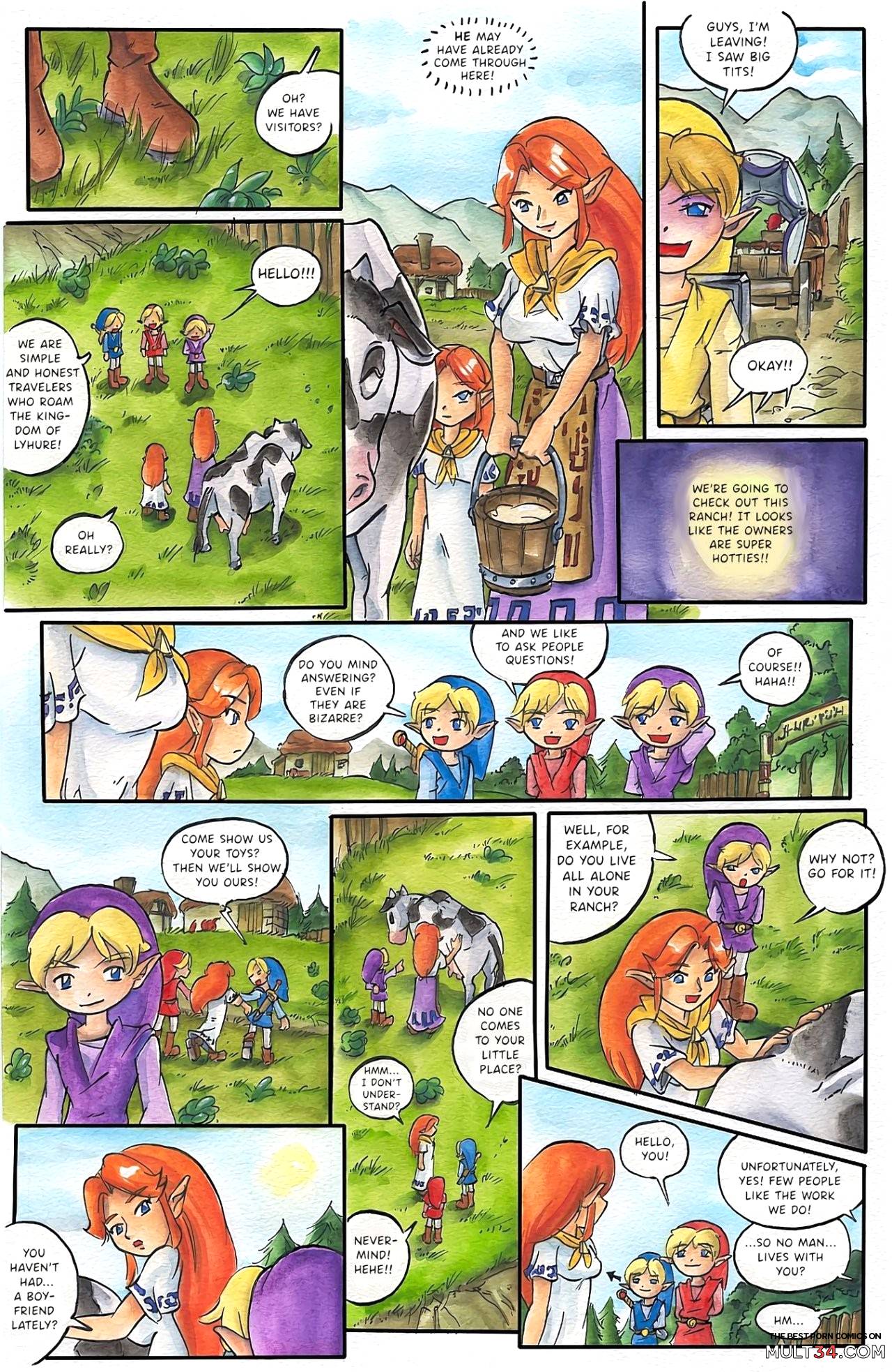 Zelda comic four swords porn