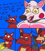 Foxy & Mangle Belly Cum Inflation page 1