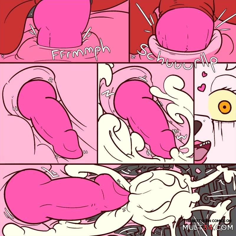 Foxy & Mangle Belly Cum Inflation page 7