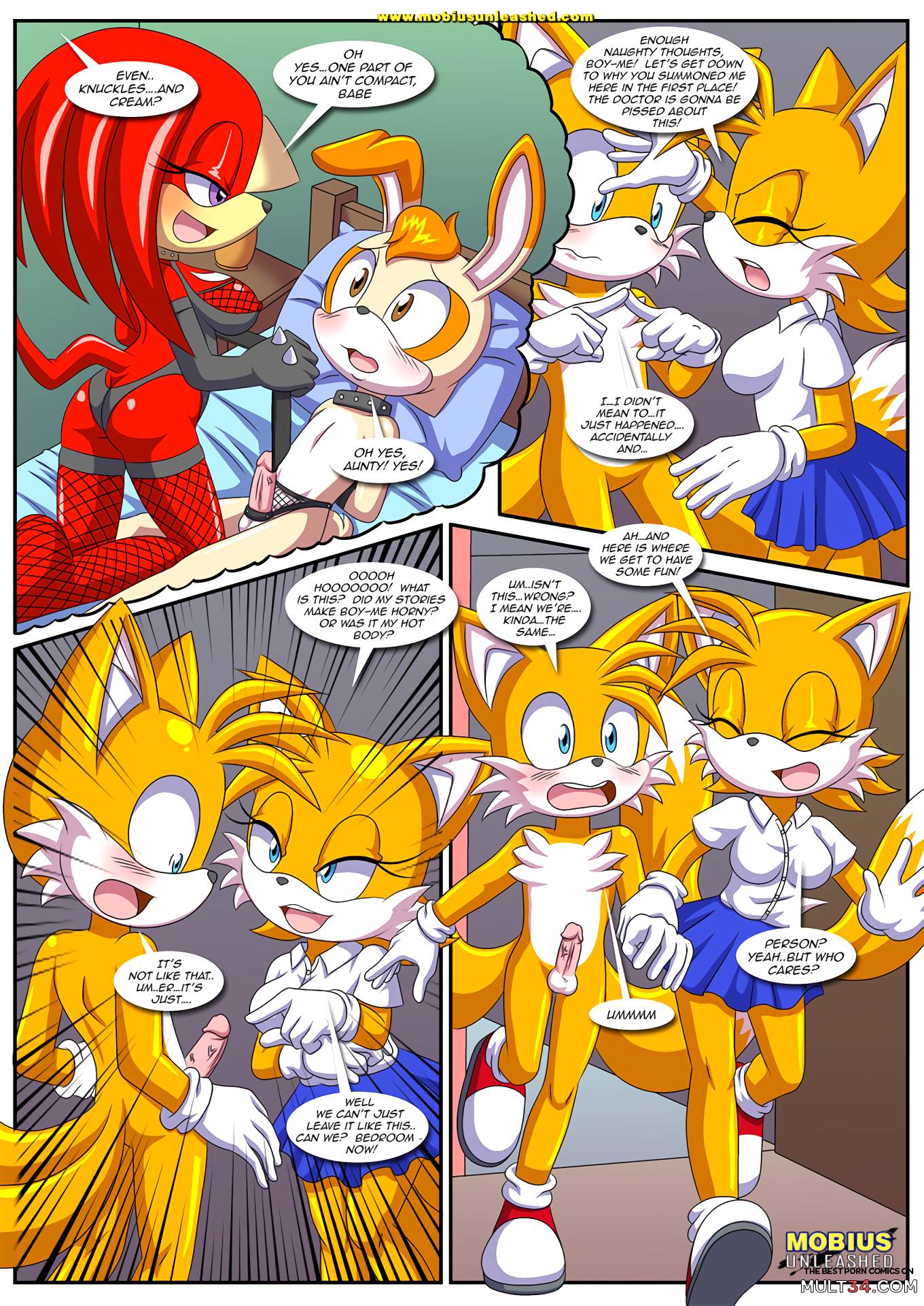 Sonic and female tails porn comic