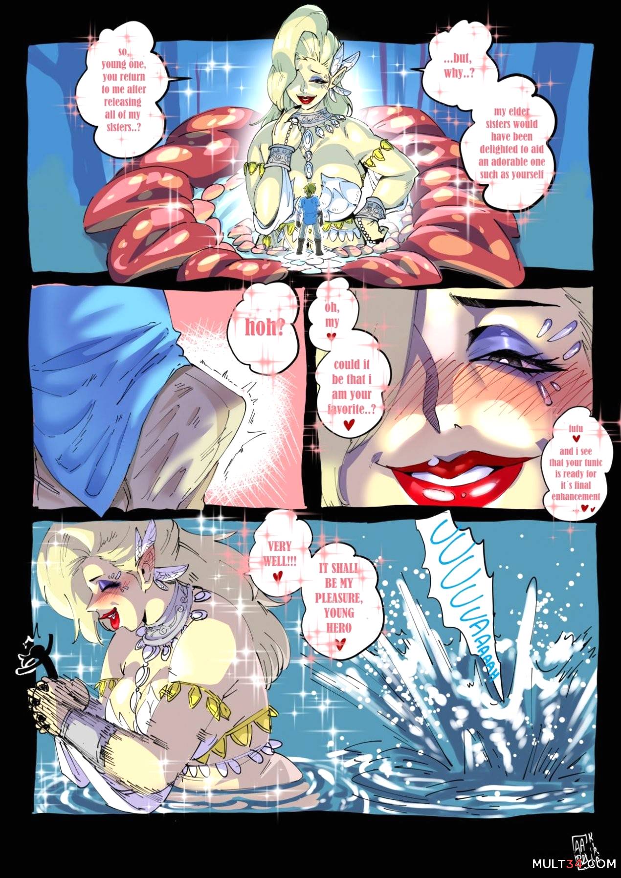 Link X Great Fairy page 1