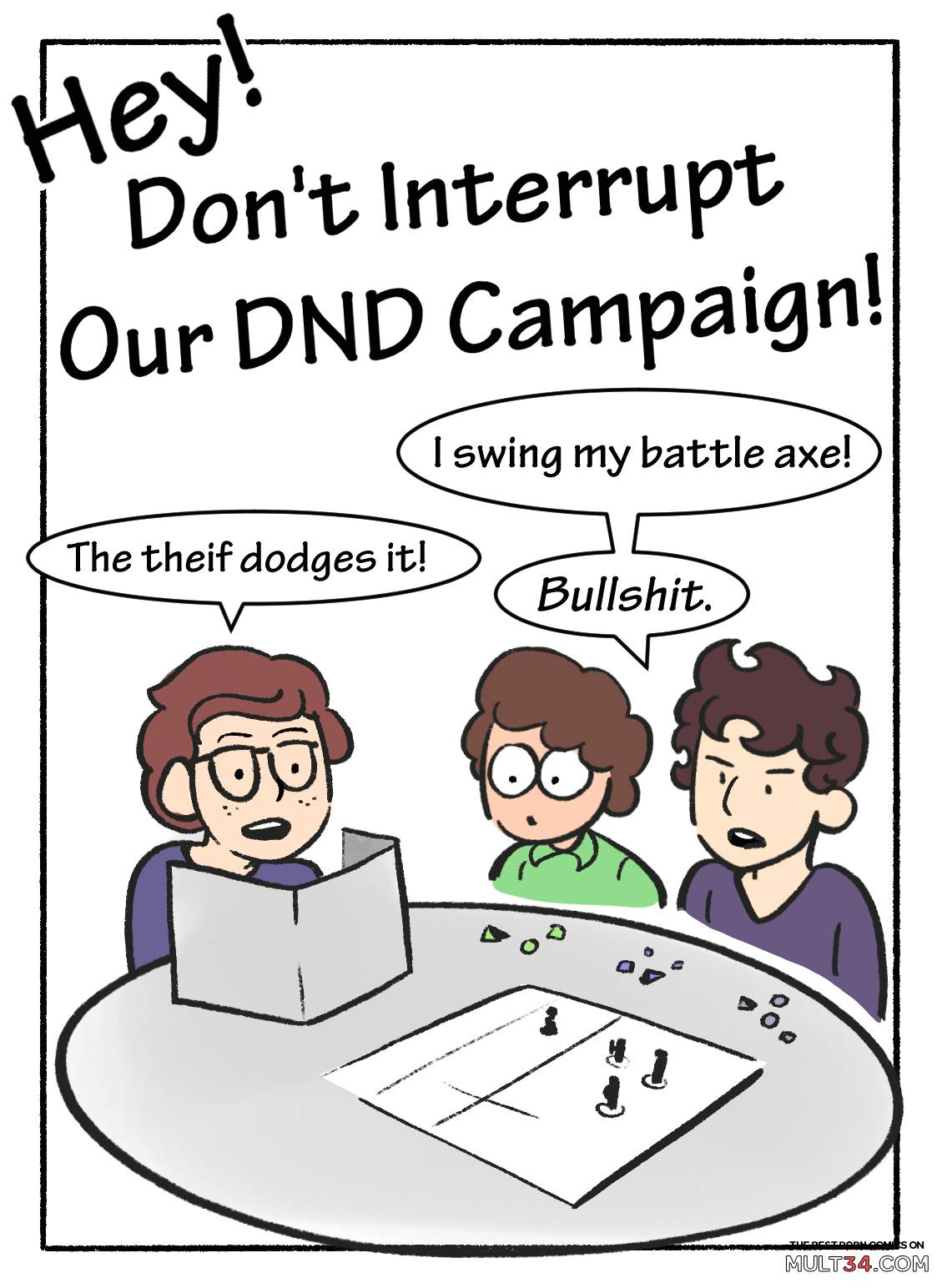 Mom! Don't Interrupt Our DnD Campaign! page 1