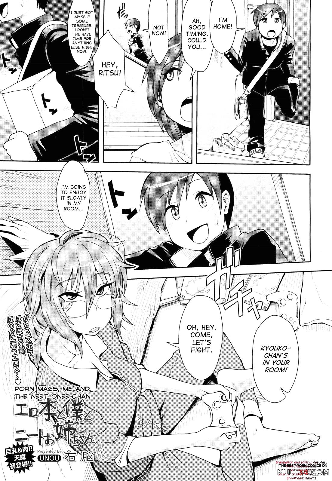 Porn Mags, Me and The NEET Onee-chan page 1