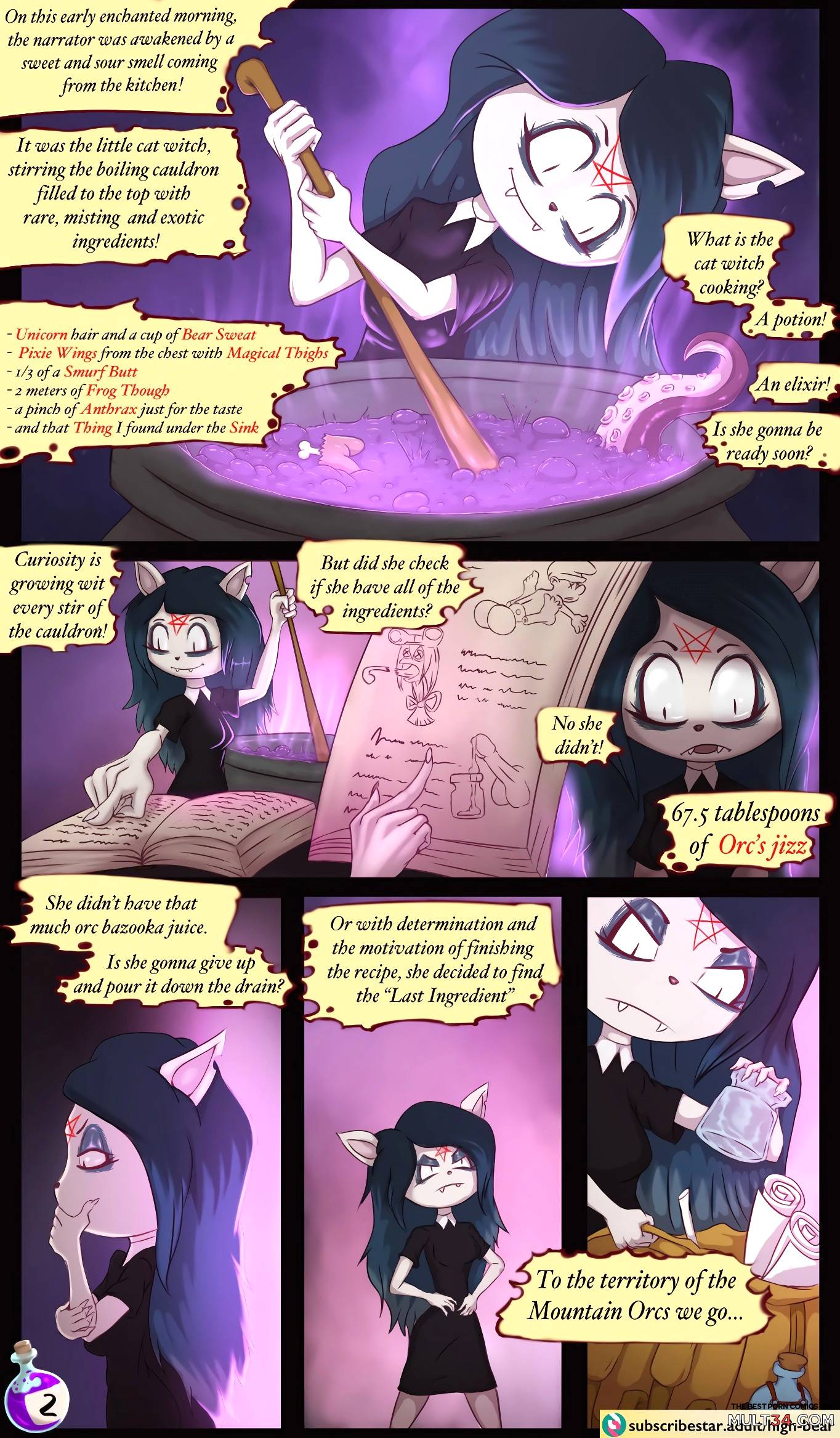The Empty Jar And The Hardworking Witch page 2