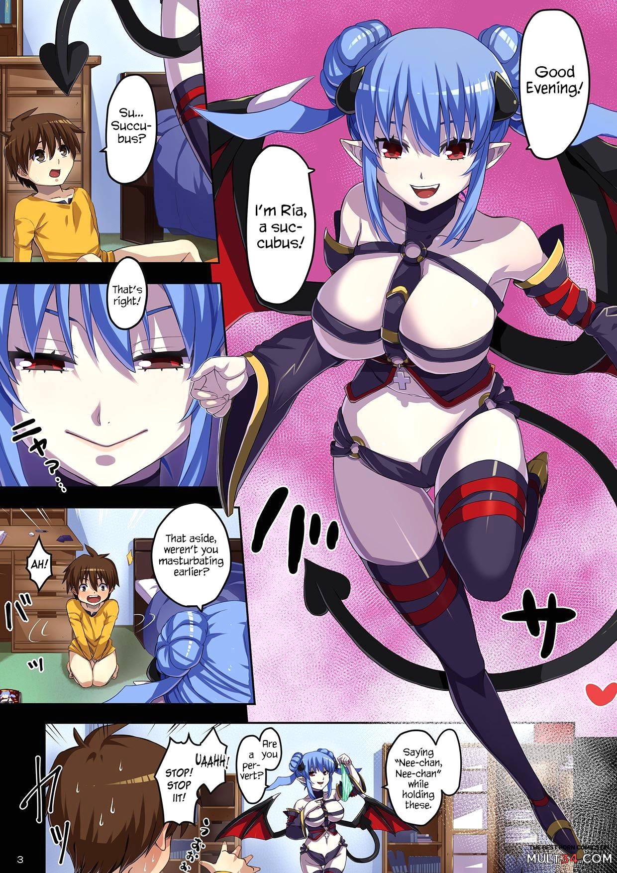 A Succubus Came When I was Masturbating with My Sisters Panties page 3
