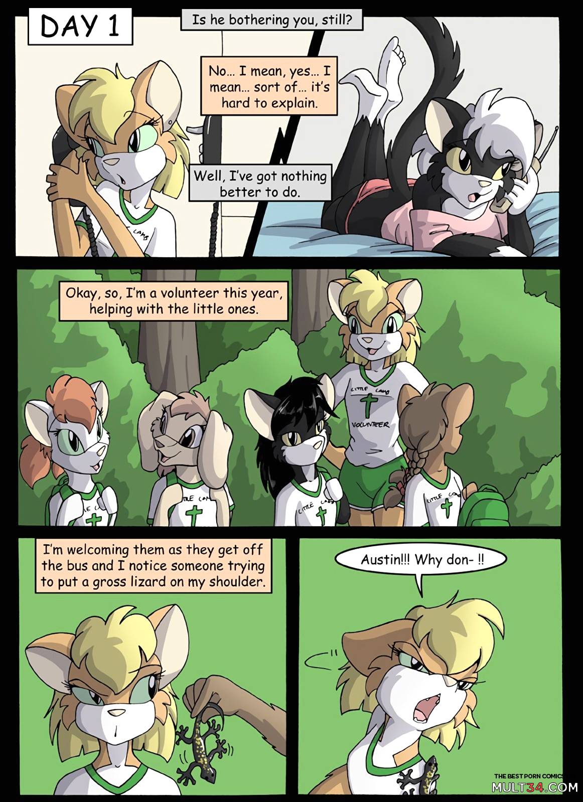 Amy's Little Lamb, Summer Camp Adventure page 3