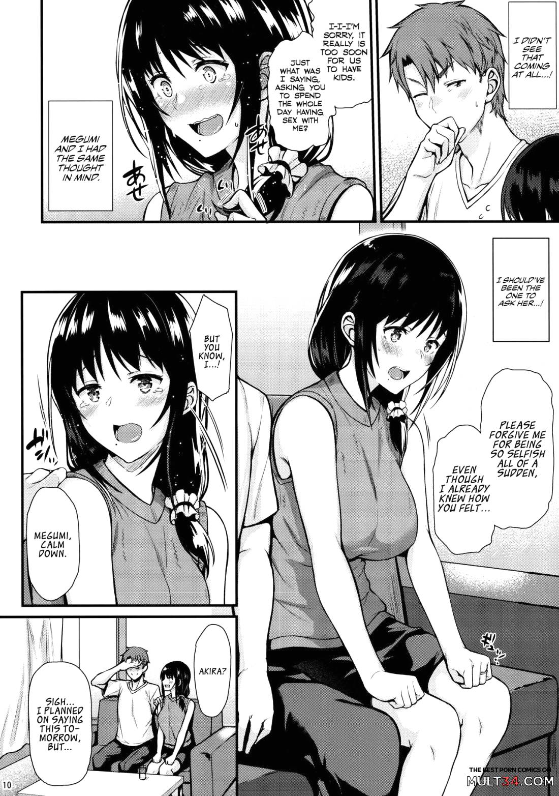 Baby making sex with Megumi page 9