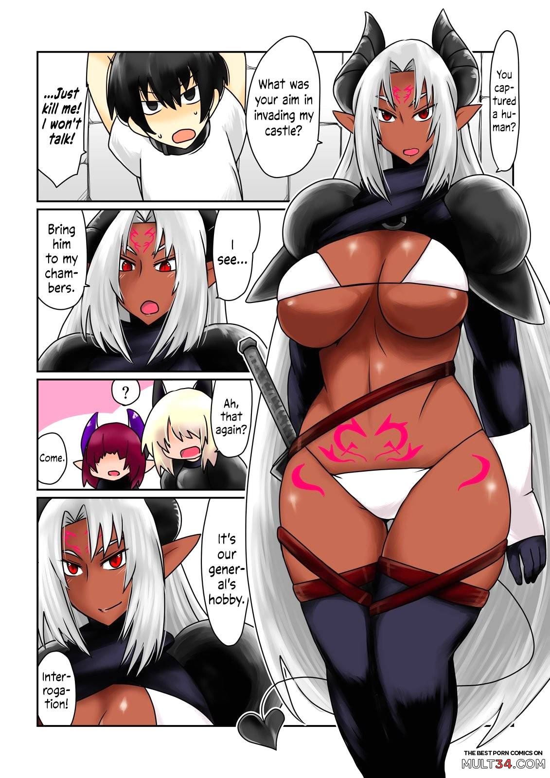 Captured by a Brown Succubus page 1