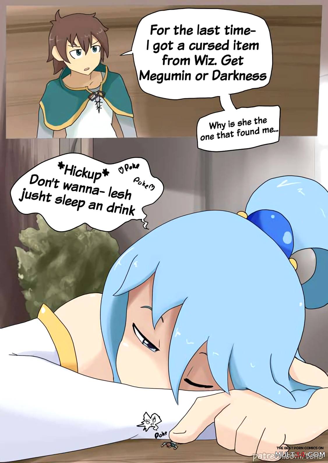 Aqua anime porn comic