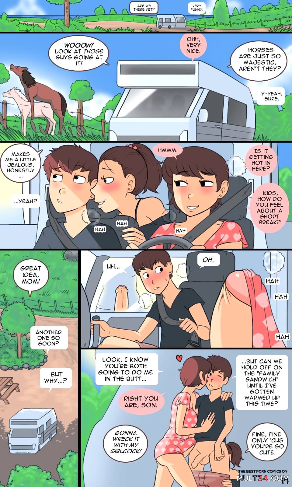 Provide for the family porn comic