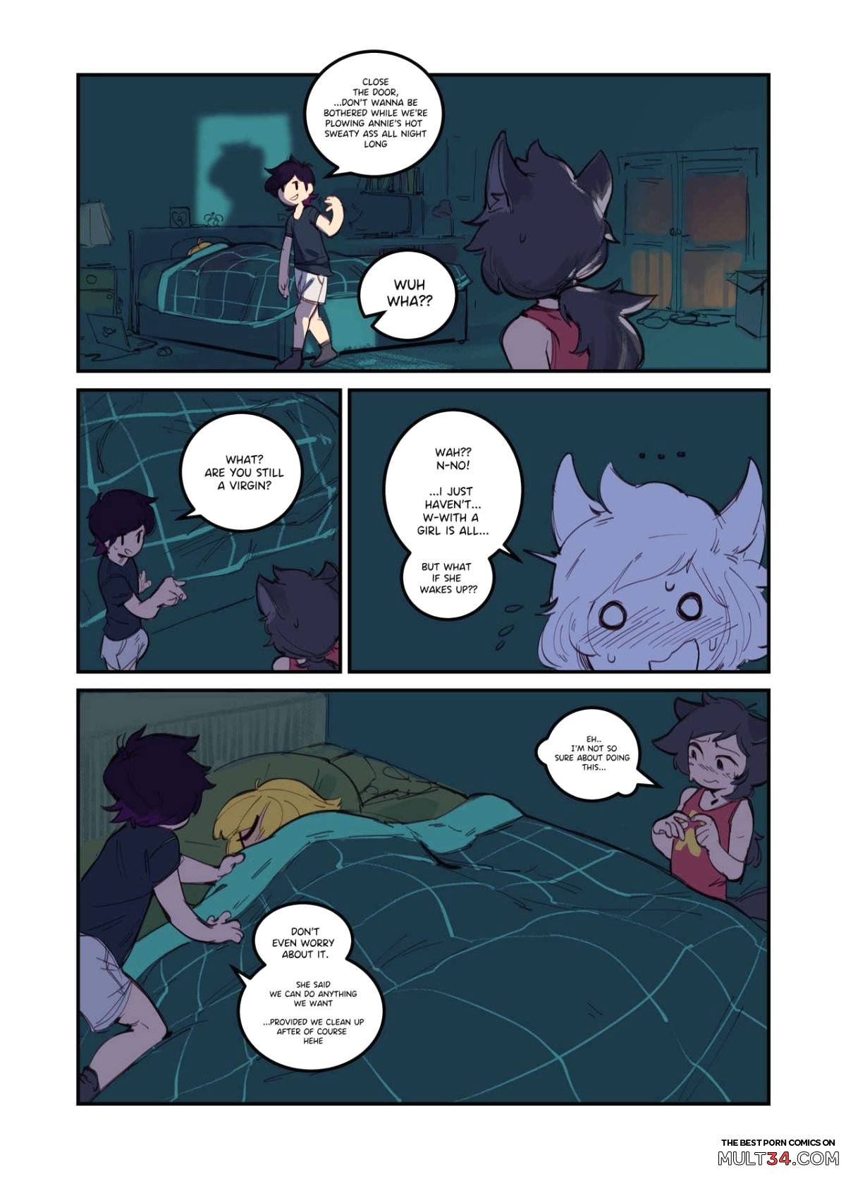 [GreasyMeta] Annie's Super Duper X2 Sleep-Over page 4