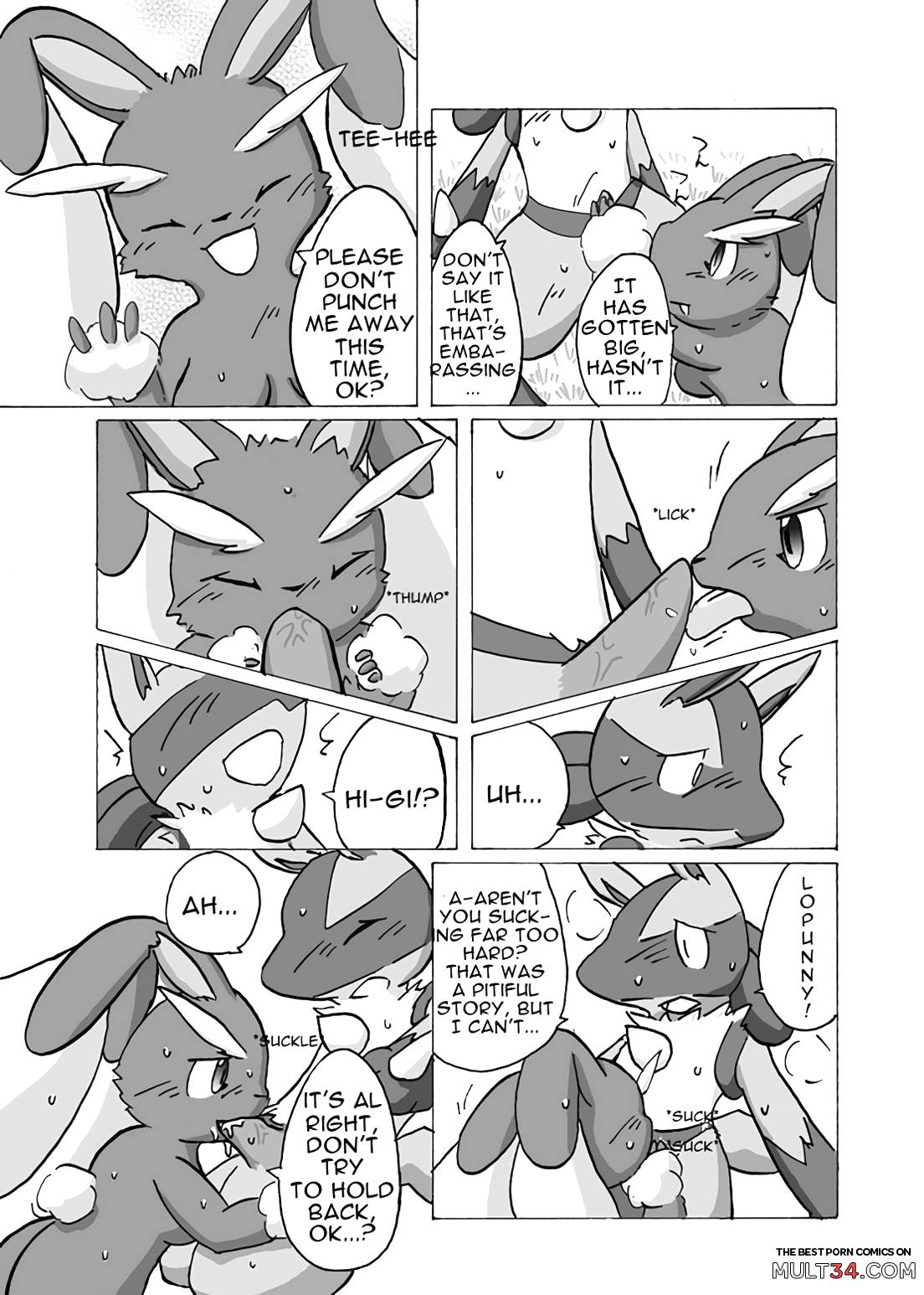 Lucario X Lopunny page 9