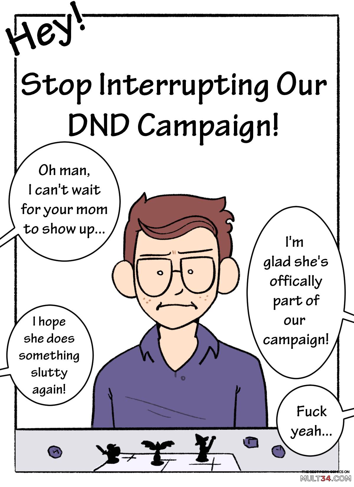 Mom! Stop Interrupting Our DnD Campaign! page 1