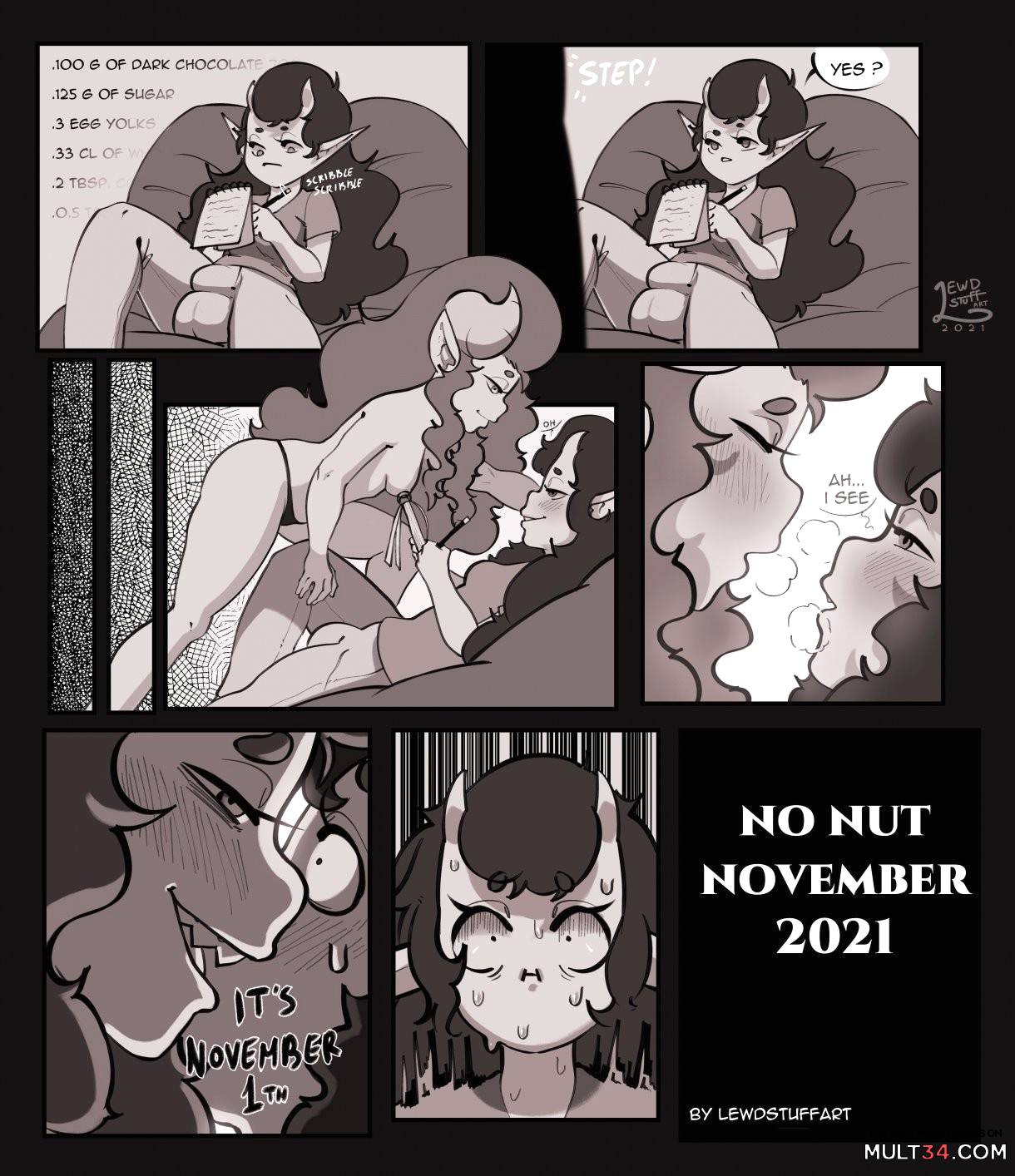 No nut november comic porn