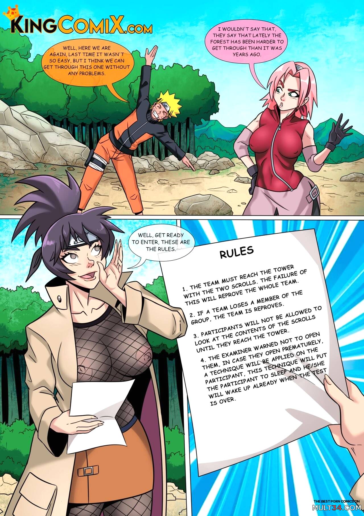 Naruto female porn comic