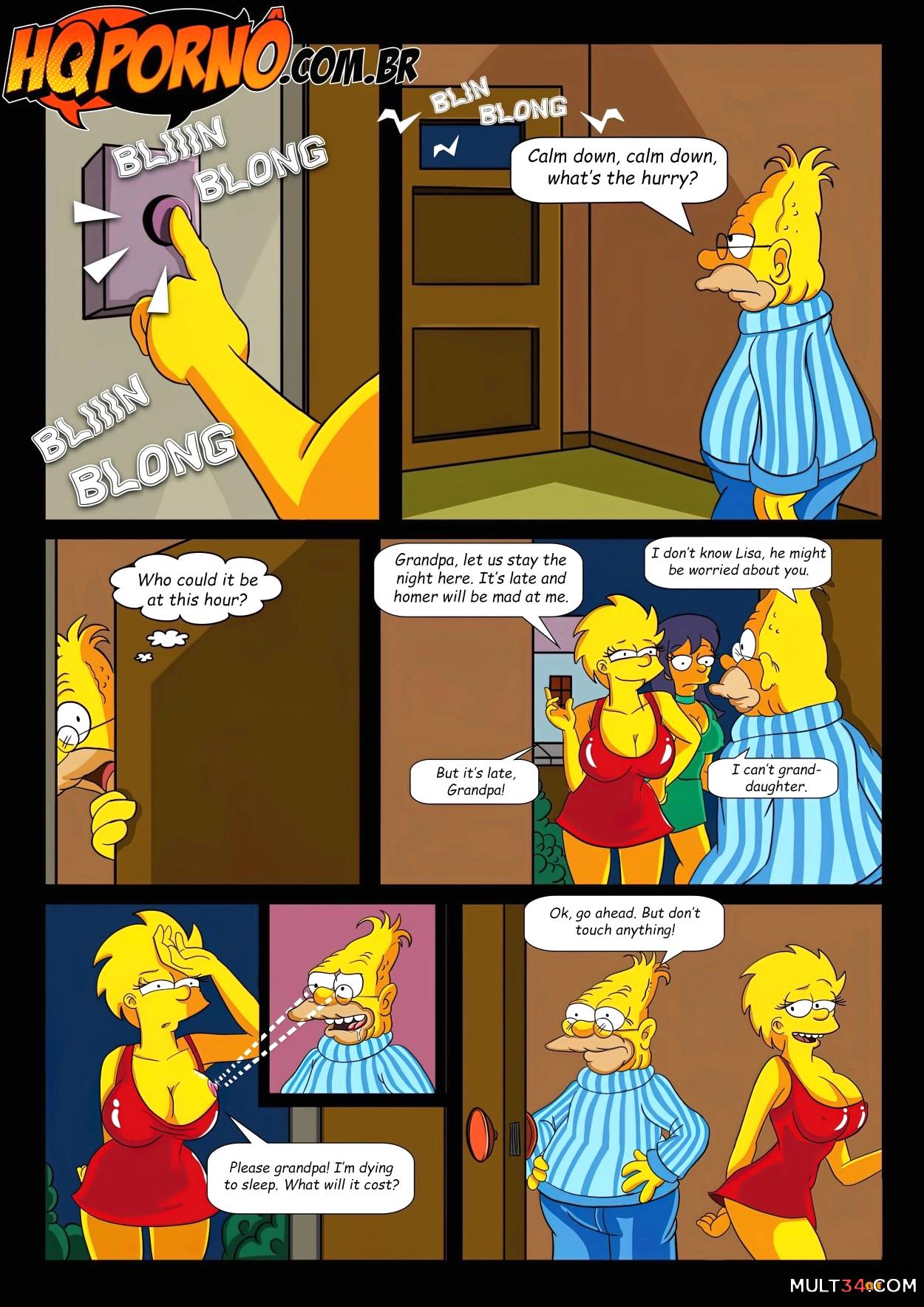 OS Simpsons - Sleepover At Grandpa's House page 2