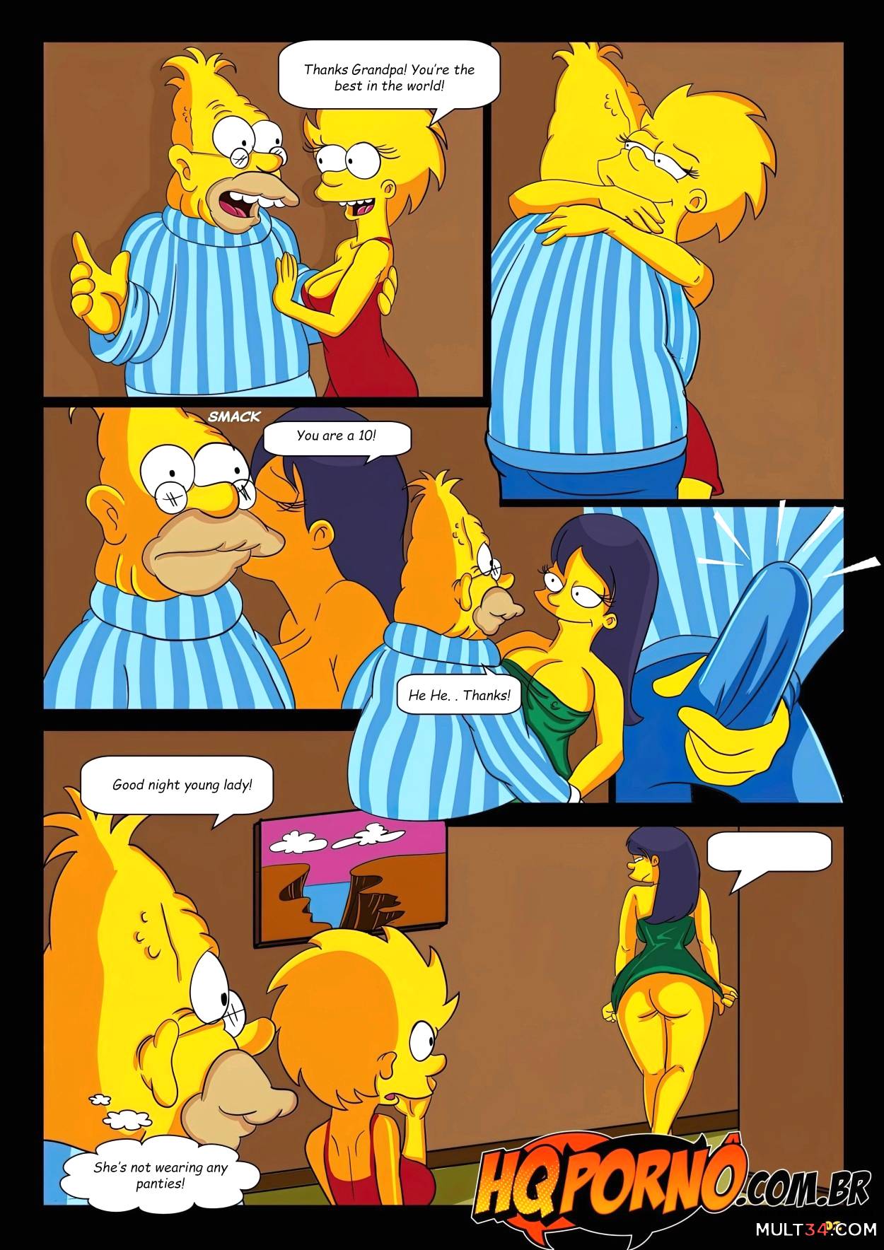 OS Simpsons - Sleepover At Grandpa's House page 3
