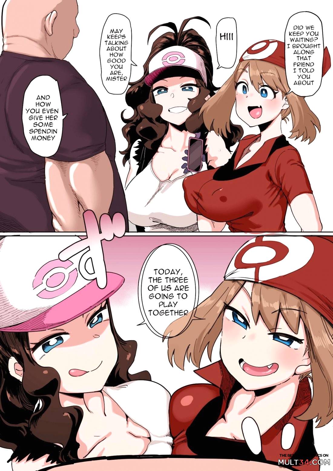 Playing Together With Haruka and Touko page 1