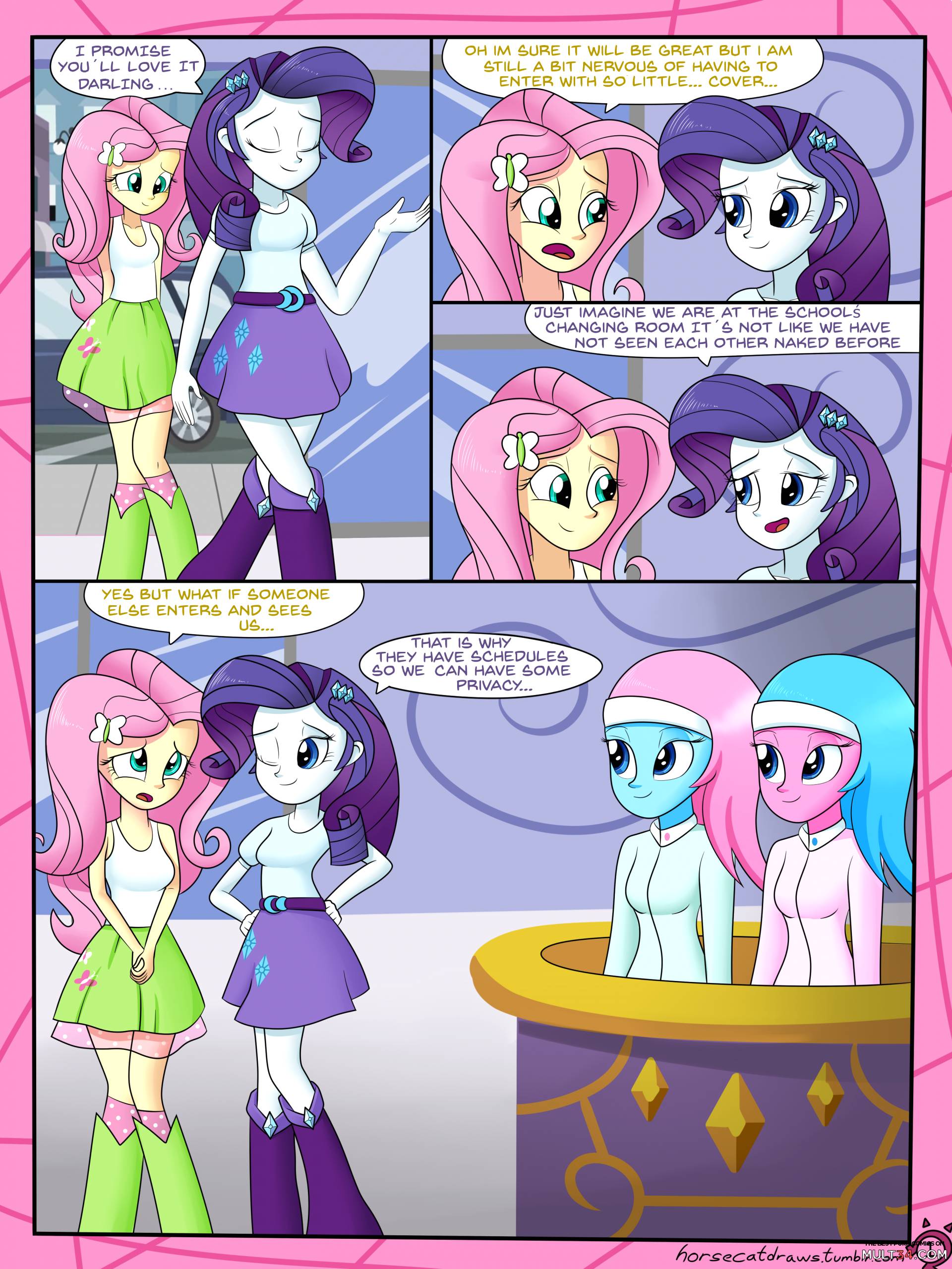 Mlp a very normal day at the spa porn comic