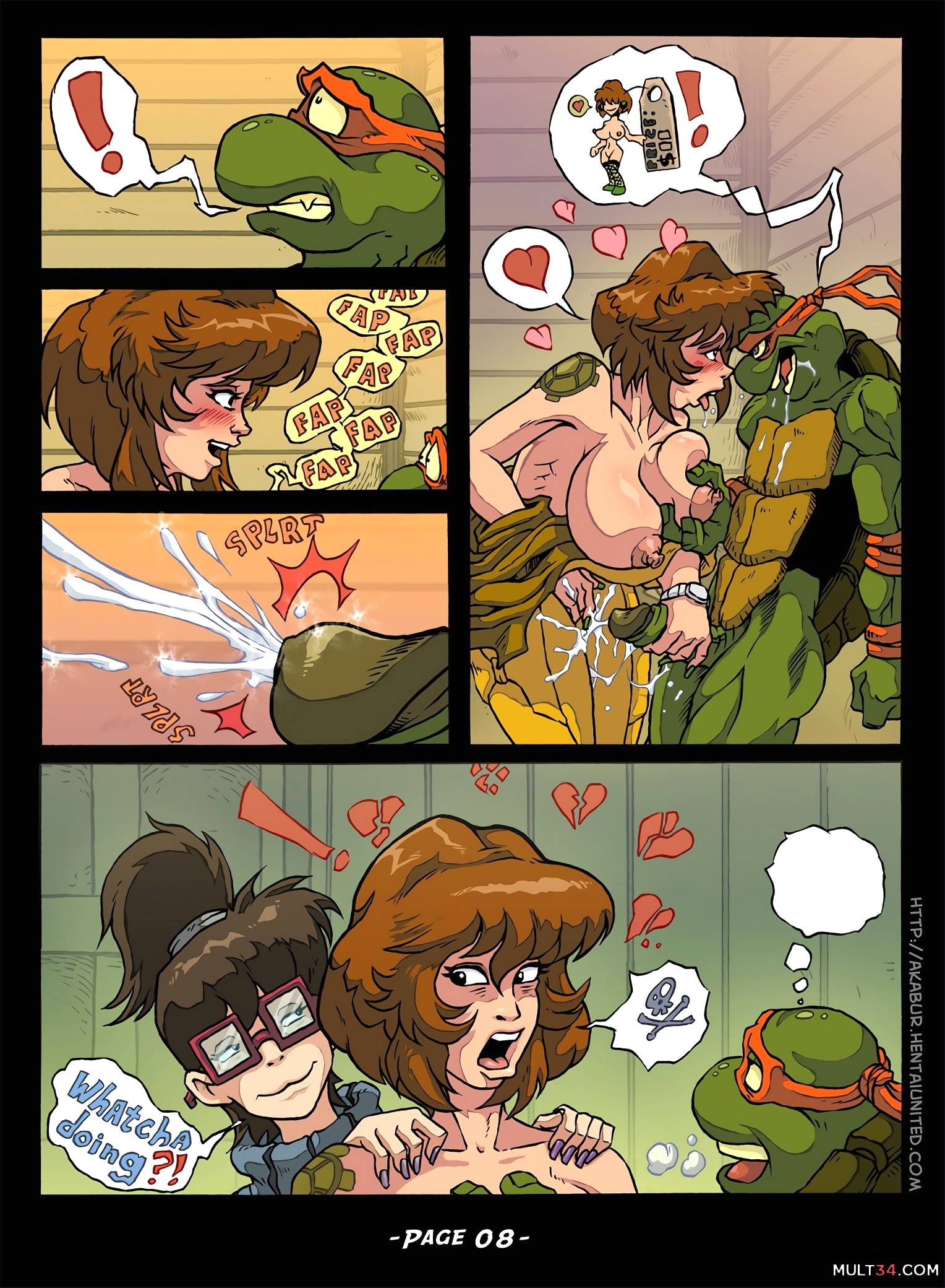Teenage Mutant Ninja Turtles: The Slut From Channel page 9