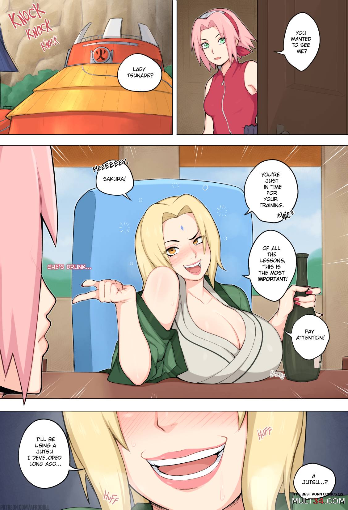 Tsunade Teaches Sakura A Hard Lesson page 1