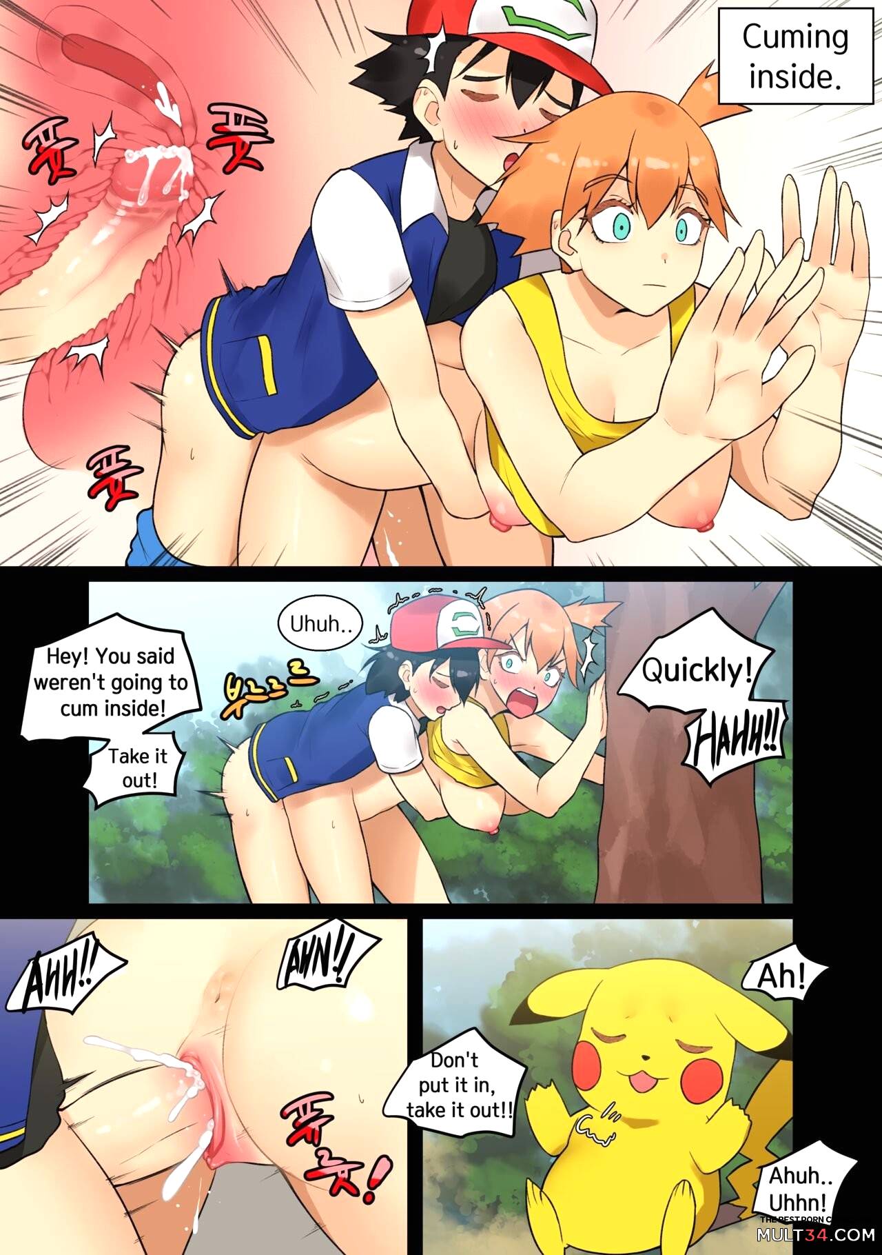 Pokemon Misty Hentai Porn - Ash x Misty (Trip with Pikachu) porn comic - the best cartoon porn comics,  Rule 34 | MULT34
