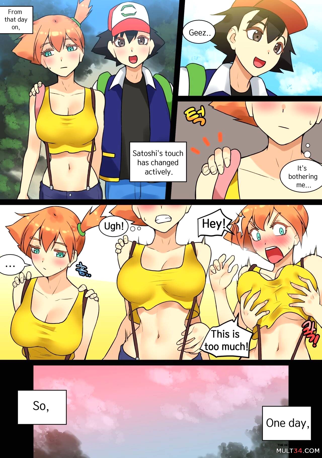 Ash x Misty (Trip with Pikachu) page 23