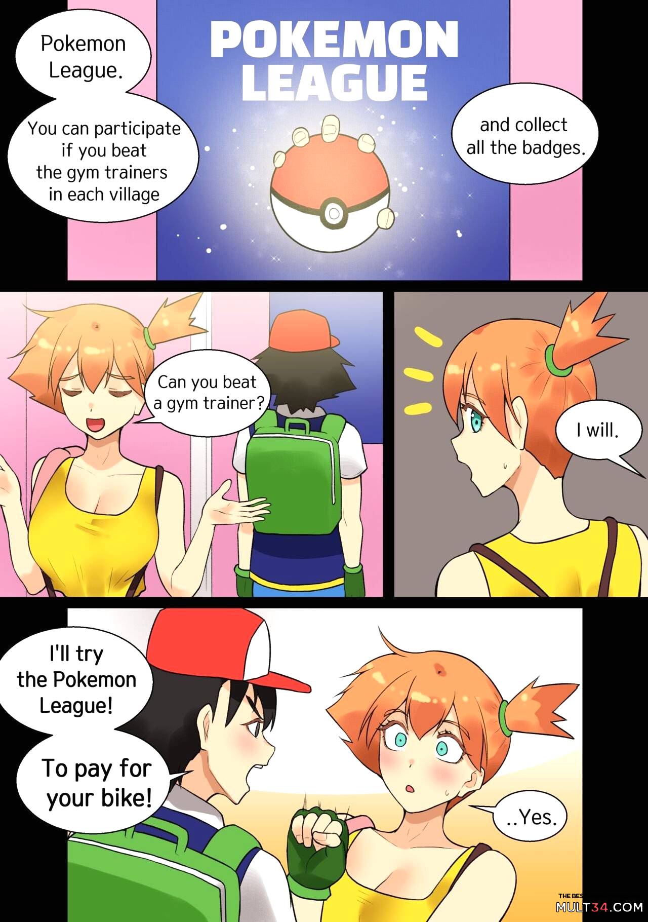 Ash x Misty (Trip with Pikachu) page 33