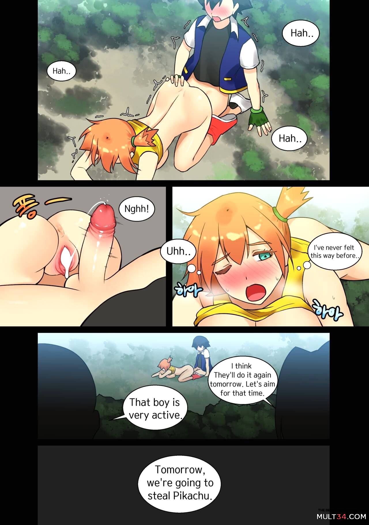 Ash x Misty (Trip with Pikachu) page 40