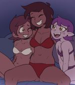 Lucia's Sleepover with Luz and Amity page 1