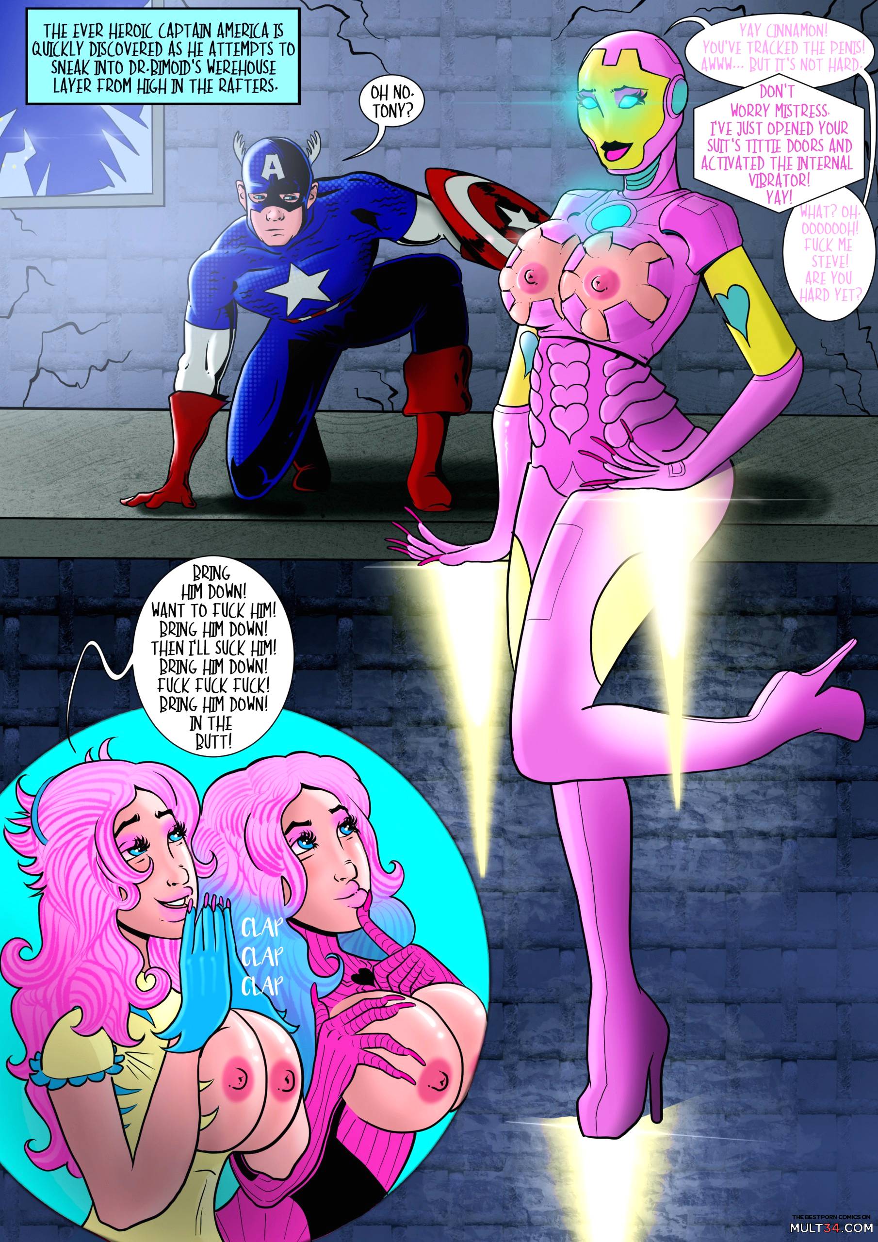 Doctor Bimboid vs Marvel Comic Heroes page 6