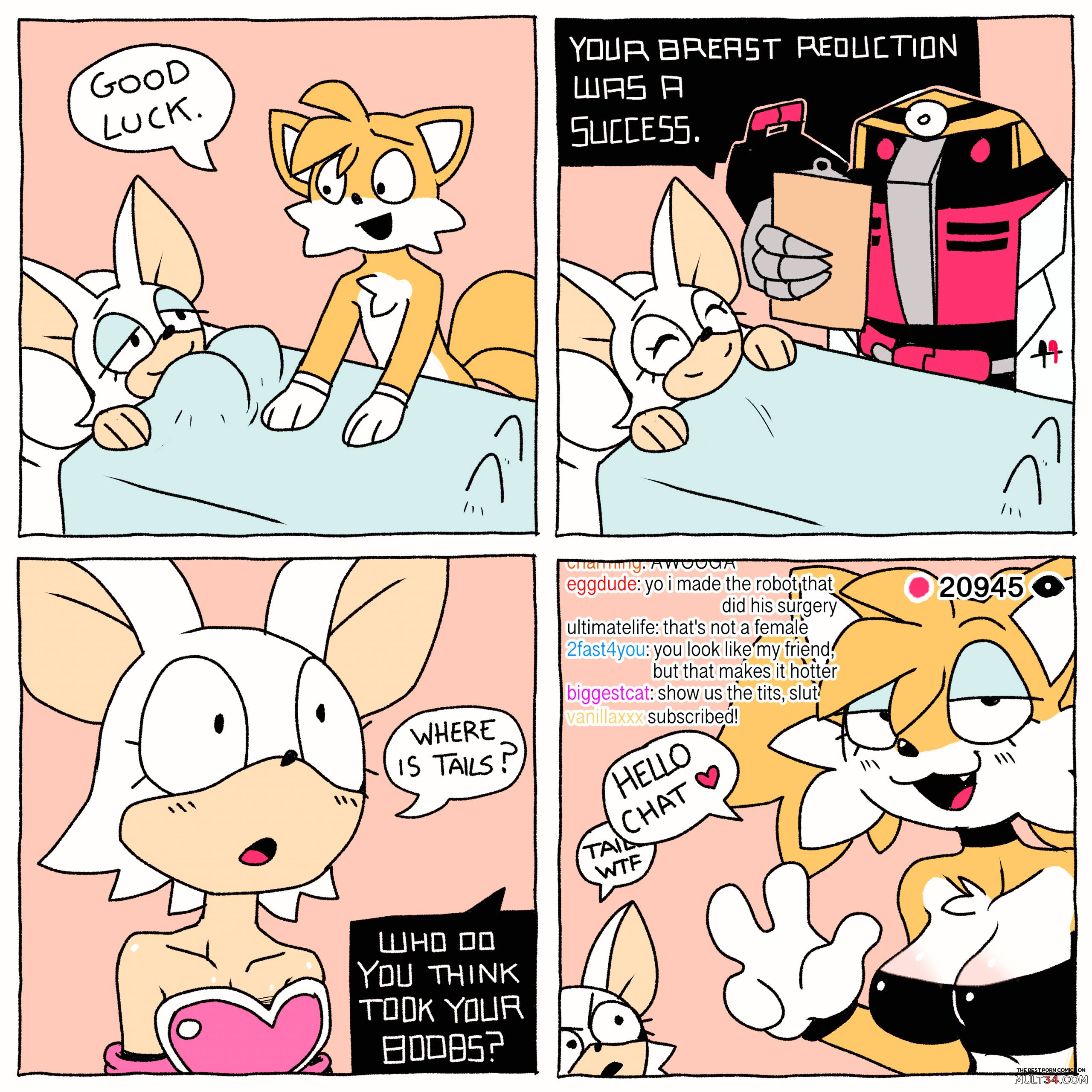 Tails' Spectacular Boob Heist! page 1