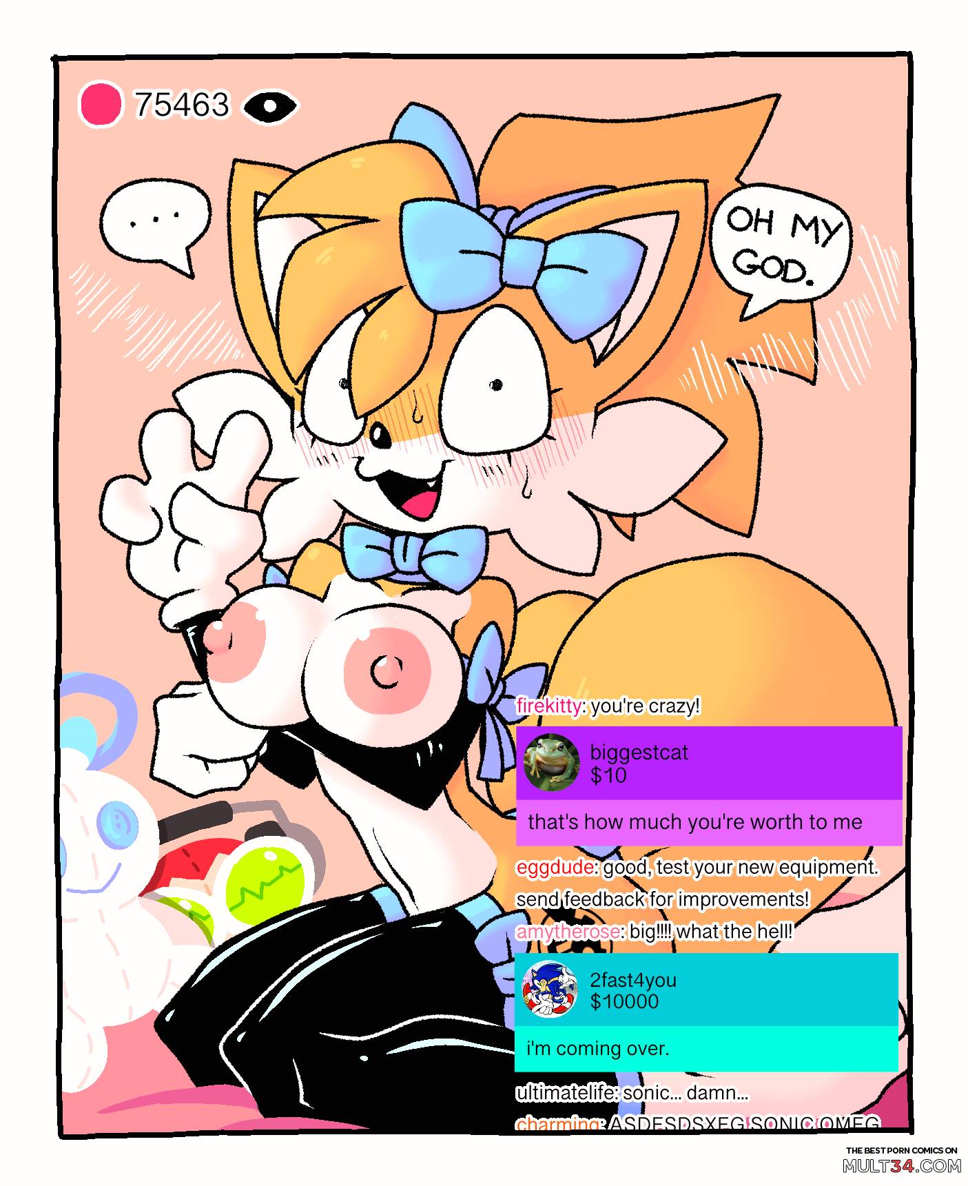 Tails' Spectacular Boob Heist! page 8