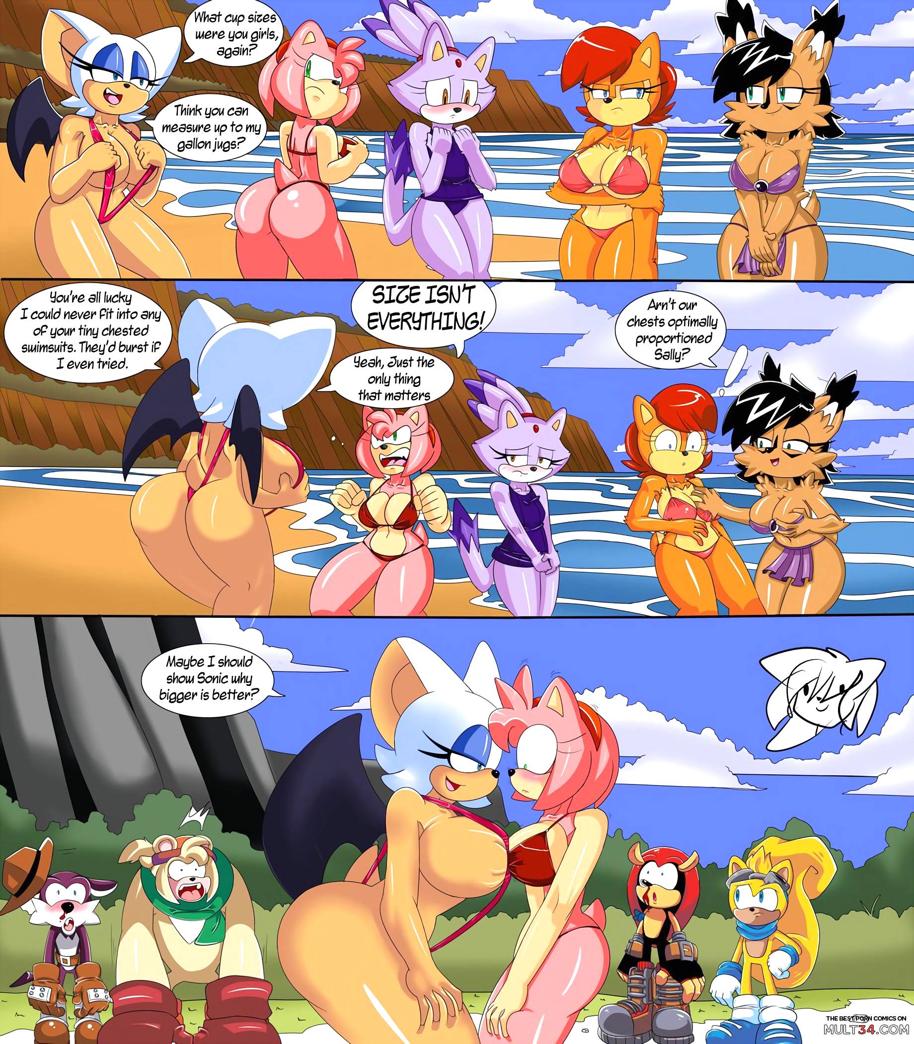 Sonic Girls Breast Expansion page 1